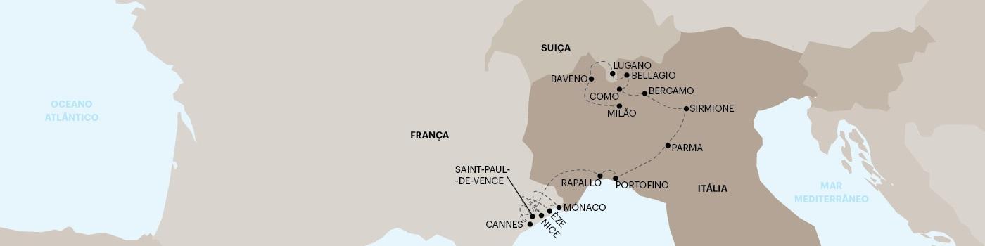 C�te d'Azur e Lagos Italianos Plus - Mil�o a Nice