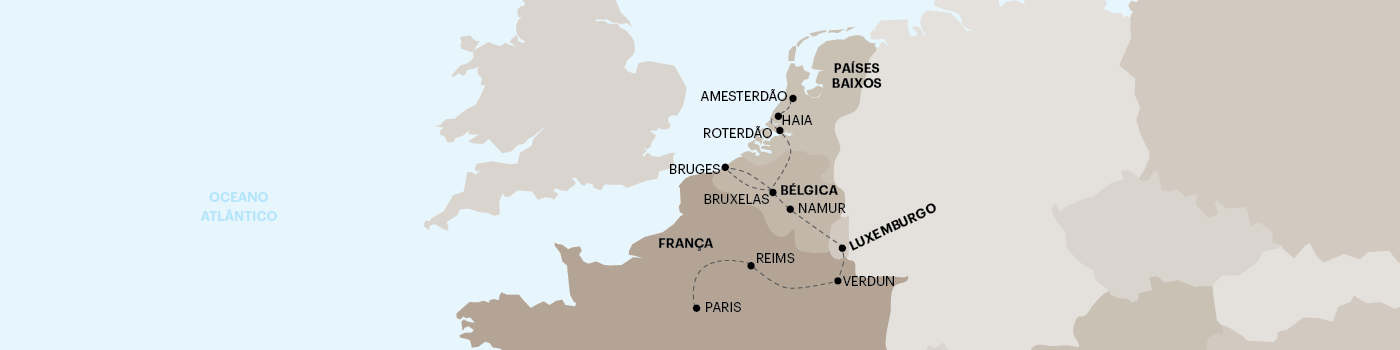 Paris e Capitais do Benelux