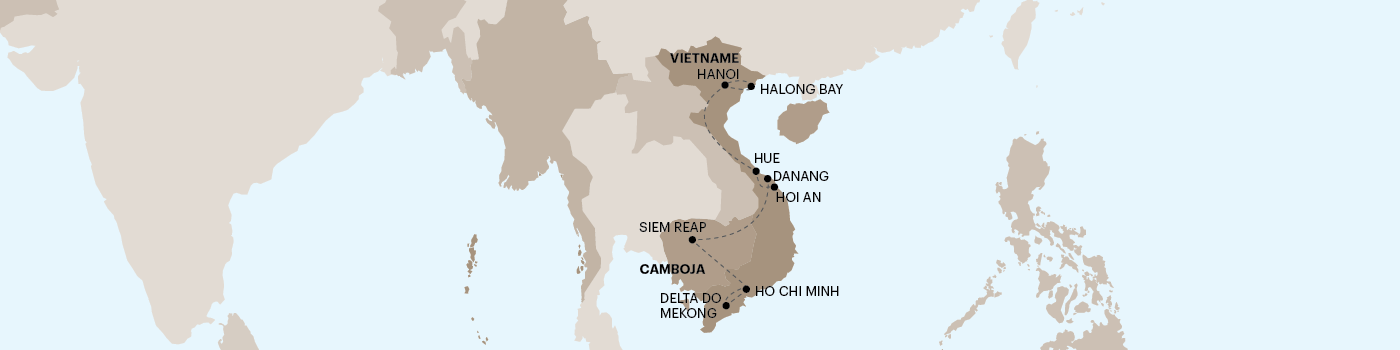 Vamos ao Vietname e Camboja