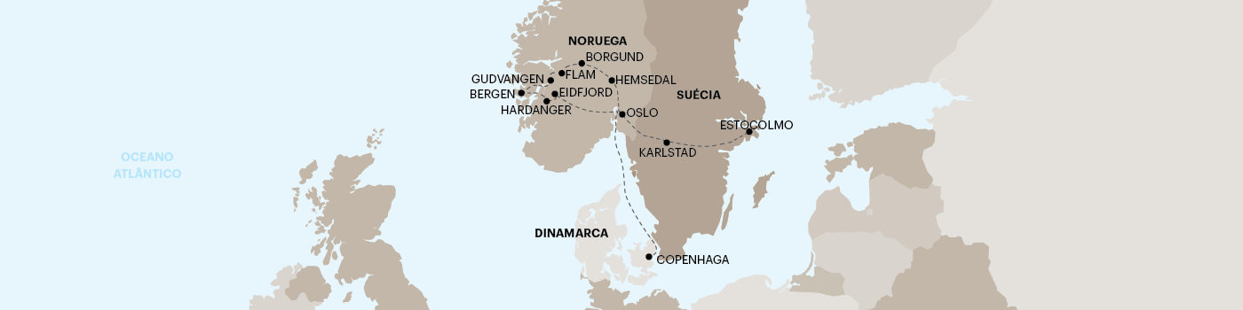 Fiordes e Capitais N�rdicas