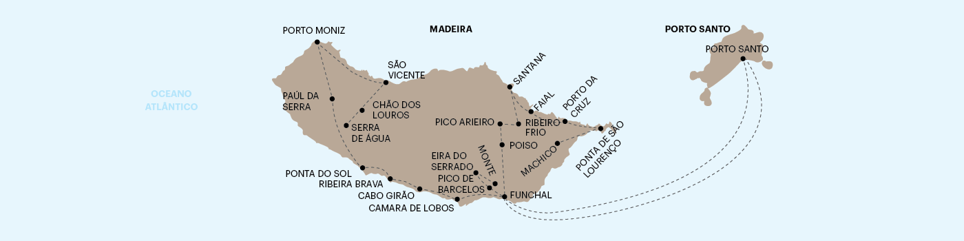 Circuito Encantos da Madeira com Porto Santo